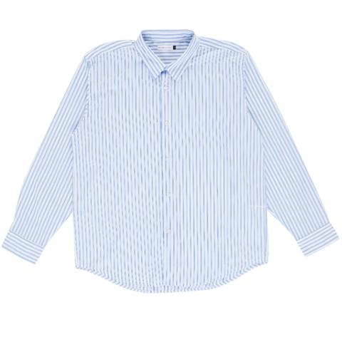 Pop Trading Co. - Striped Logo Shirt - White