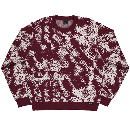 Quasi - Moire Knit - Rhubarb