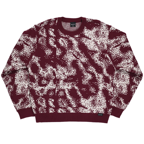 Quasi - Moire Knit - Rhubarb