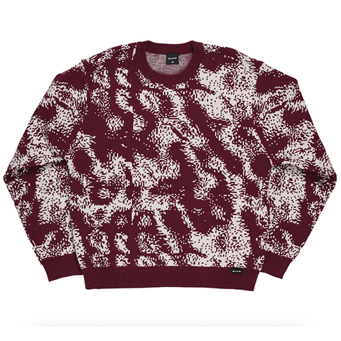 Quasi - Moire Knit - Rhubarb