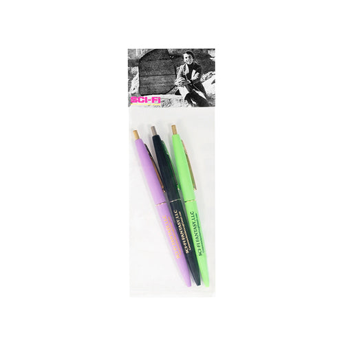 Sci Fi Fantasy - 3-Pack Click Pens - Purple/Green/Black