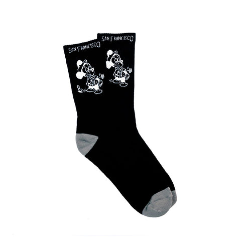 Snack - Seein The Sights Chicago Socks - Black