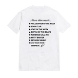 Strawberry Hill Philosophy Club - Jammin Out Tee - White