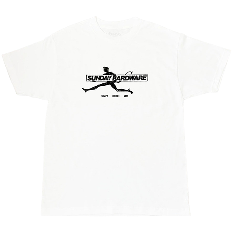 Sunday Hardware - Can't Catch Me Tee - White