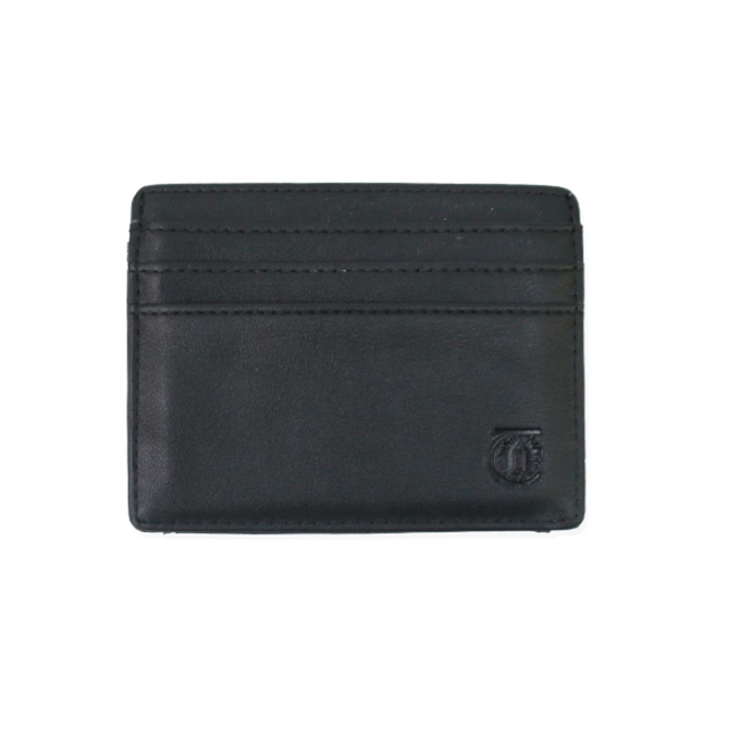 Theories -  Genuine Leather Lantern Wallet - Black