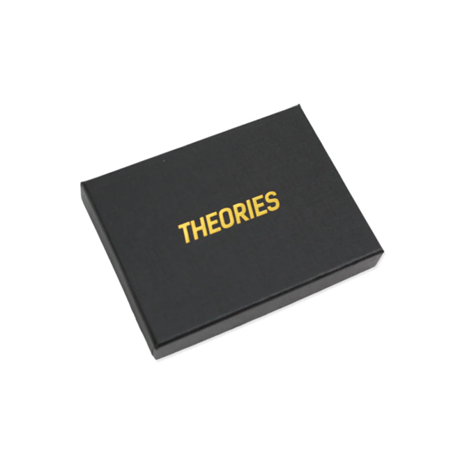 Theories -  Genuine Leather Lantern Wallet - Black