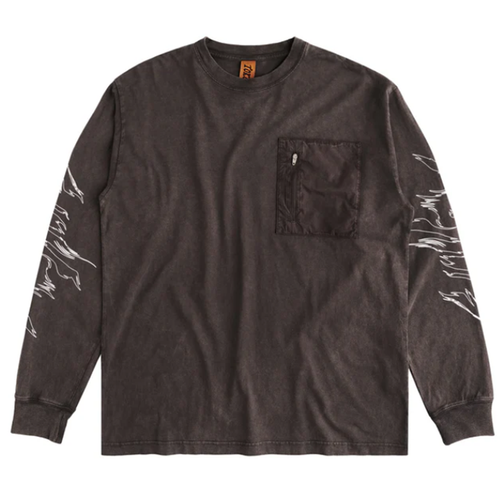 Token NYC - Acid Pocket LS Tee - Faded Brown Wash