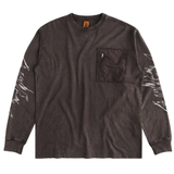 Token NYC - Acid Pocket LS Tee - Faded Brown Wash
