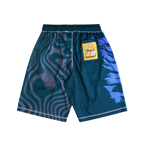 Token NYC - Dazed Mesh Shorts - Dark Green Multi