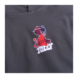 Token NYC - Plaid Baby Devil Hoodie - Off Black