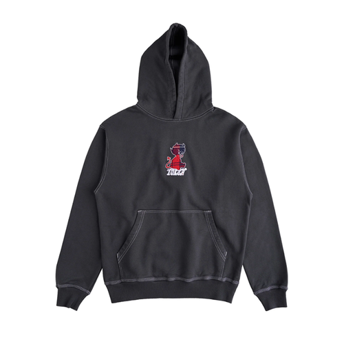 Token NYC - Plaid Baby Devil Hoodie - Off Black