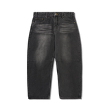 Butter Goods - Wide Cut Denim Jeans - Dark Washed Black