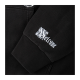 Welcome - Duality Cropped Zip Hoodie - Black