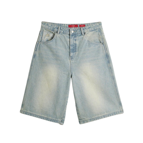 Worship Supplies - Dozer Jean Short - Toxic Blue