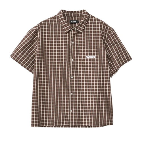 X-Large - Italic SS Shirt - Brown
