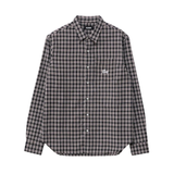 X-Large - Script Check Shirt - Black