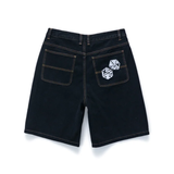 X-Large - XL Dice Bull Denim Short - Raw Black