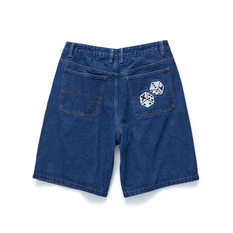 X-Large - XL Dice Bull Denim Short - Raw Indigo