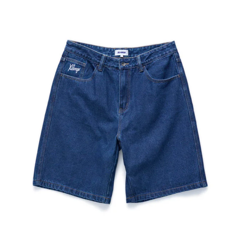 X-Large - XL Dice Bull Denim Short - Raw Indigo