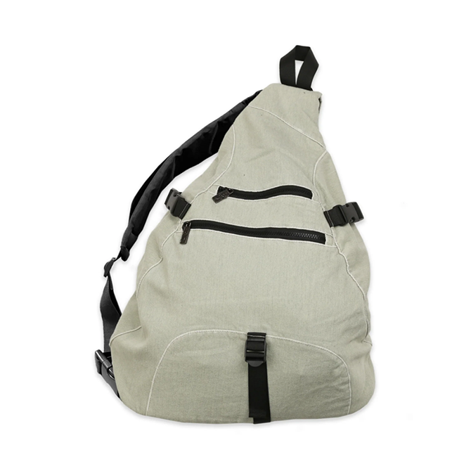 Yardsale - Denim Sling Backpack - White