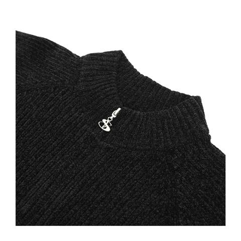 Yardsale - Phantasy Chenille Full Zip  - Black