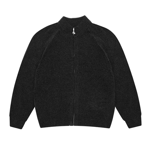 Yardsale - Phantasy Chenille Full Zip  - Black