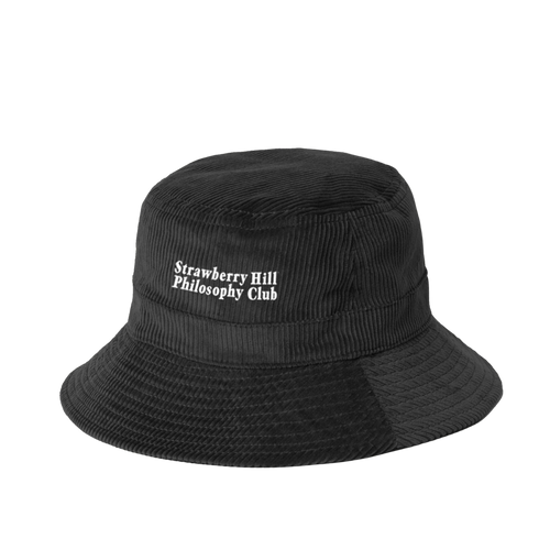 Strawberry Hill Philosophy Club - Corduroy Bucket Hat - Black