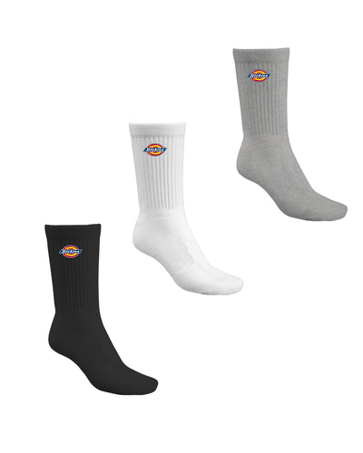 Dickies - H.S Rockwood Socks - Assorted 3-Pack - Black/Grey/White
